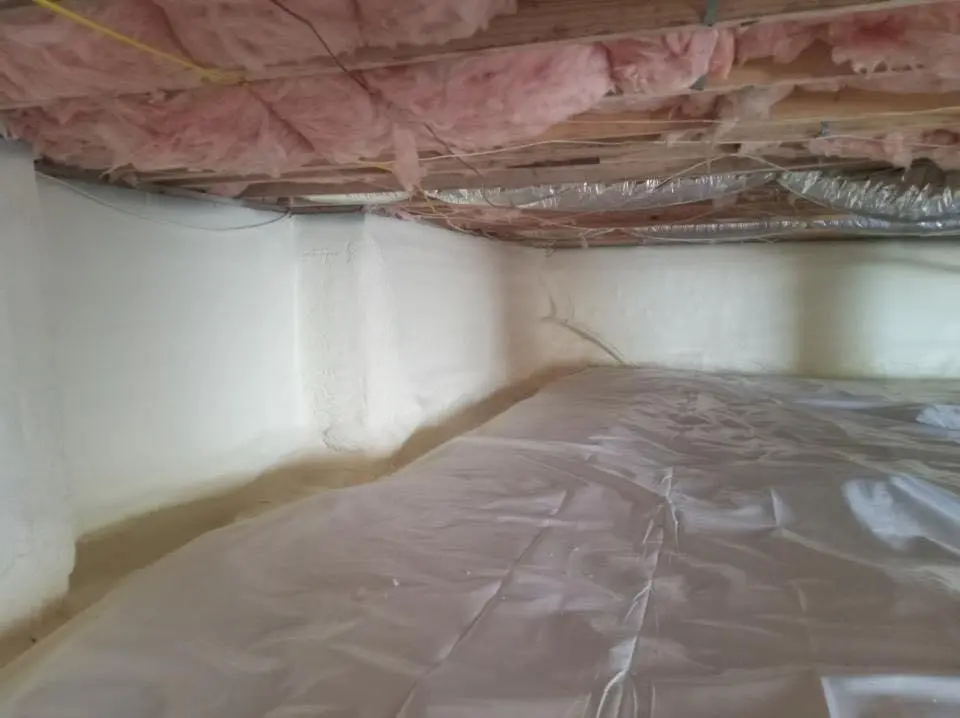 Crawl space encapsulation with closed-cell spray foam for Attic Insulation in Egypt Lake-Leto